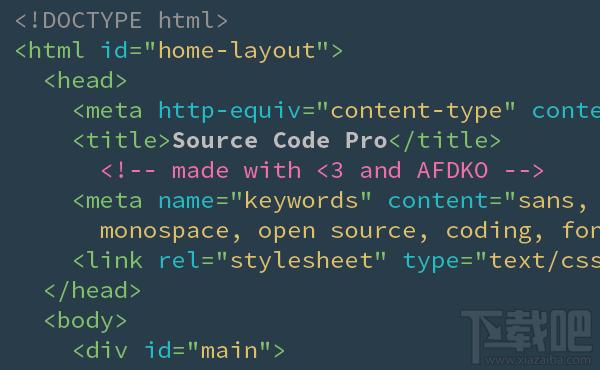 Source Code Pro下载,Source Code Pro字体下载,Source Code Pro