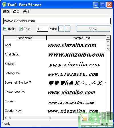 FontViewer,字体查看工具