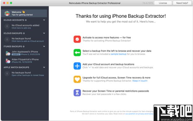 Reincubate iPhone Backup Extractor下载,数据恢复,数据还原