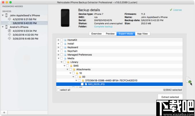 Reincubate iPhone Backup Extractor下载,数据恢复,数据还原